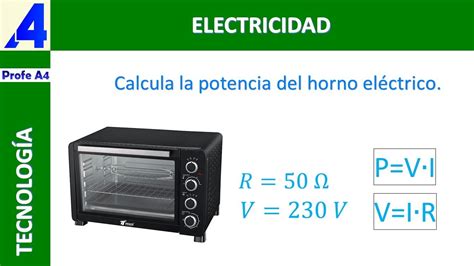 COMO CALCULAR LA POTENCIA DE UN HORNO ELÉCTRICO YouTube