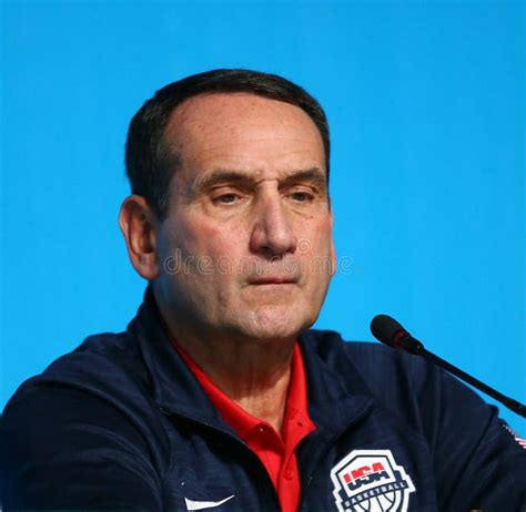 Team Usa Head Coach Mike Krzyzewski During Men`s Basketball Team Usa Press Conference At Rio