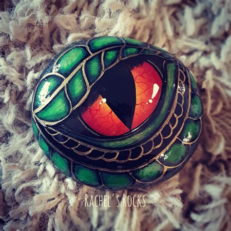 Painted Stones Rock Paintings Dragon Eyes Rachels Rocks Eye