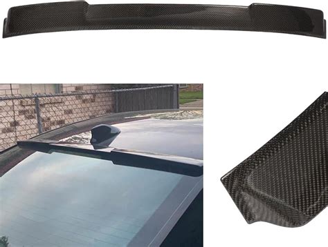 Amazon ECCPP V Style Rear Window Roof Spoiler Carbon Fiber Fit For