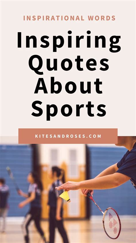 The Words Inspirational Quotes About Sports Written In Black And White