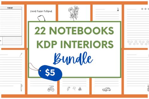 Notebooks Kdp Interiors Bundle Bundle Creative Fabrica