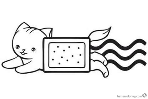 Nyan Cat Coloring Page