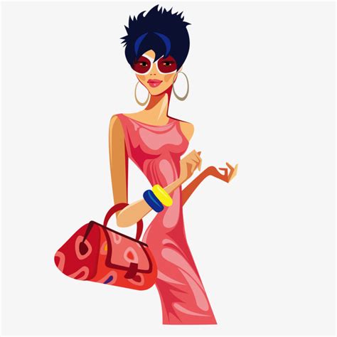 Fashionable Woman Woman Vector Woman Clipart Fashion PNG And Vector