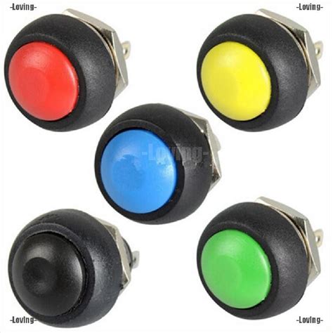 Loving New Colourful 12mm Waterproof Momentary Onoff Push Button Mini Round Switch Shopee