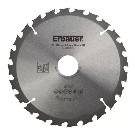 Erbauer Wood TCT Saw Blade 180mm X 30mm 24T Screwfix