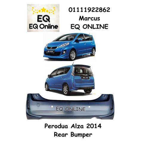 Perodua Alza Rear Bumper Facelift Nd Model Pp Plastic Malaysia