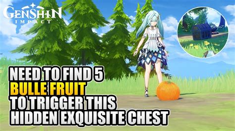 Find 5 Bulle Fruit Hidden Exquisite Chest Mini Puzzle At Fontaine