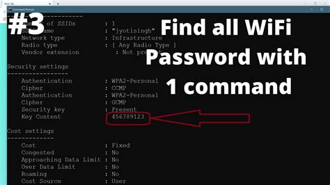 Cmd Find All Wi Fi Password With Command Youtube