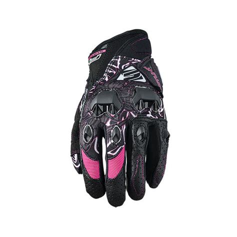 Five STUNT EVO REPLICA FLOWERS Women S Motorcycle Gloves Pink For Sale