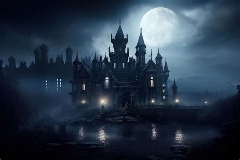 Spooky old gothic castle night | Premium Photo - rawpixel