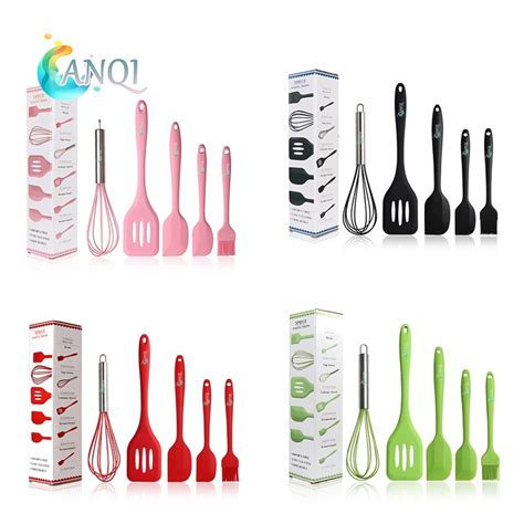 Jual ANQI SHOP Set Spatula Peralatan Masak Sutil Silikon Non Stick