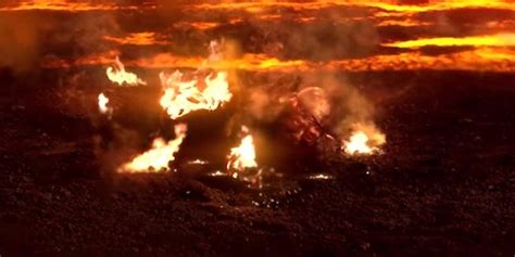 Detailed Photo Of Anakins Burn Makeup From Revenge Of The Sith