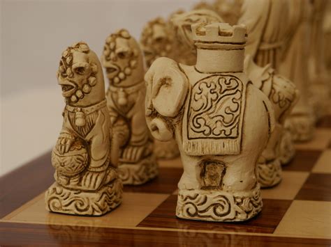 Berkeley Chess Ltd Mandarin Chess Set Ivory And Brown Chessbaron