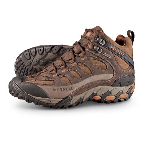 Men's Merrell® Refuge Core Mid Hiking Boots, Coffee Bean - 183776, Hiking Boots & Shoes at ...