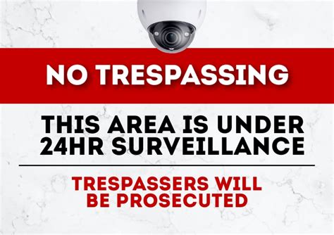 Copy Of Cctv No Trespassing Poster Postermywall