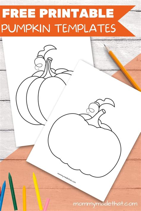 Free Printable Pumpkin Templates For Crafts And Activities Pumpkin