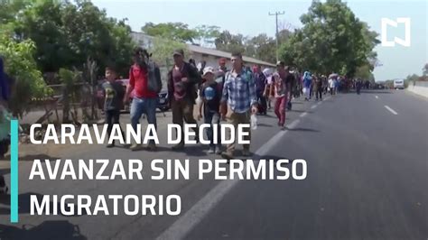 Caravana Migrante De Honduras Avanza Sin Permiso Migratorio En Punto