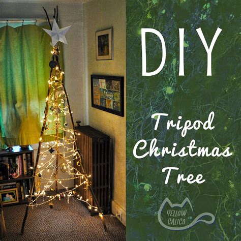 Yellow Calico Diy Tripod Christmas Tree