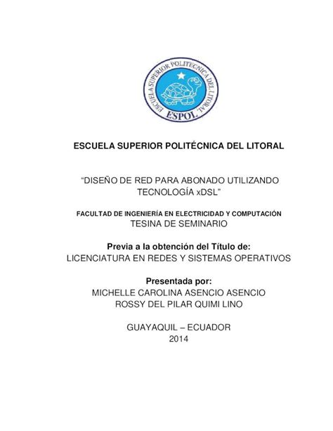 PDF ESCUELA SUPERIOR POLITÉCNICA DEL LITORAL profesionales Gracias