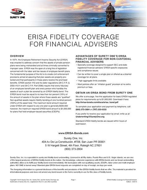 New Erisa Compliant Coverage Is Now Available For Independent Financial