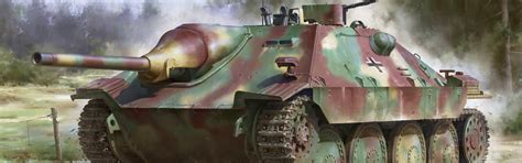 Download wallpaper Germany, Tank fighter, Hetzer, Armor, section weapon in resolution 2880x900