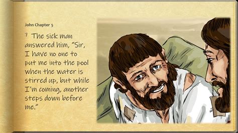 John 5 1 47 Jesus Heals A Man At The Pool Of Bethesda Pnc Bible Reading Illustrated Bible