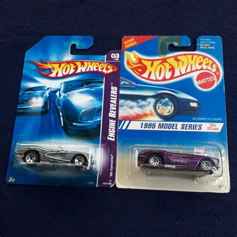 HOT WHEELS Ungu 2 壓鑄風火輪 HW 58 Corvette Coupe 紫色和銀色 蝦皮購物