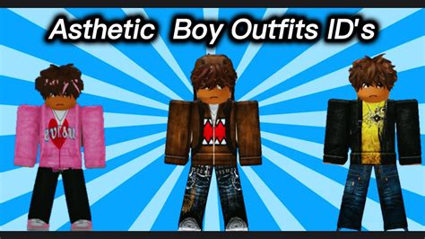 Aesthetic Roblox Boys Outfit Ideas And Ids Hslrhsrhs2bloxburg Youtube