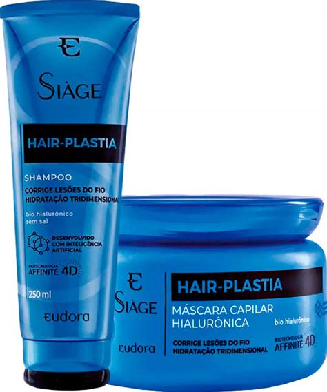 KIT EUD SIÁGE HAIR PLASTIA SH 250ML MÁSC 250G