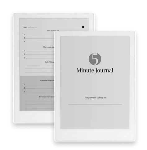 Minute Journal Digital Template For Supernote A X A X A A Grace