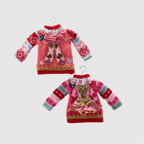 Pendaglio Maglione In Lana Ballerine Decorazione Natale Mamo Non Mamo