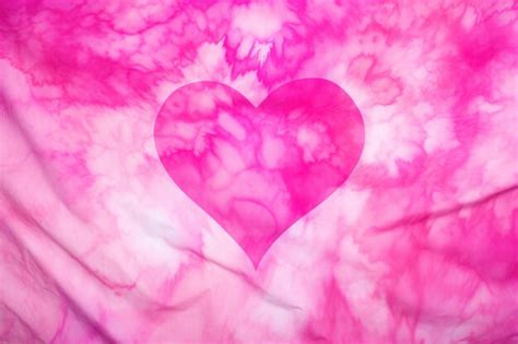 Premium AI Image | Tie dye pink gradient watercolor heart