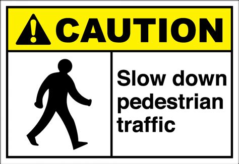 Printable Pedestrian Safety Signs