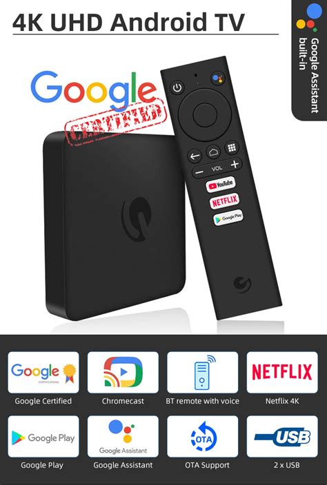 Ematic Agt419 4k Netflix Certified Ram 2gb Rom 8gb Smart Android 9 Tv