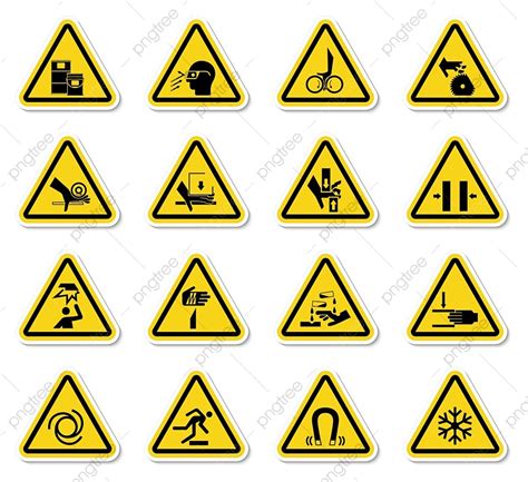 Gambar Label Simbol Bahaya Peringatan Tanda Isolat Pada Latar Belakang