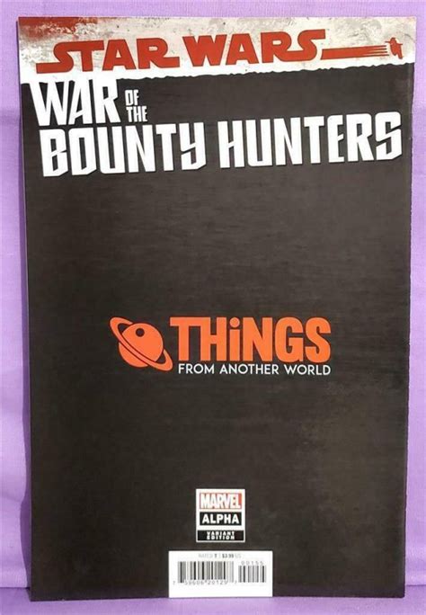 Star Wars War Of The Bounty Hunters Alpha Tfaw Variant Cover Marvel