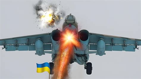 10 Minutes Ago Russian SU 25 Fighter Jet Shot Down By Ukrainian SAM