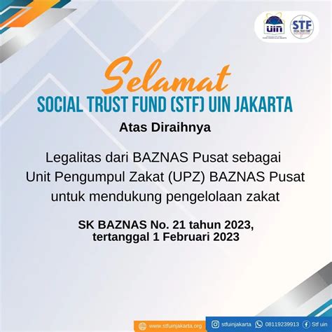 Alhamdulillah Stf Telah Resmi Menjadi Unit Pengumpul Zakat Upz Baznas