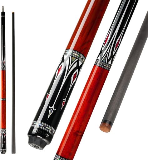 Konllen As Carbon Fiber Inlay Abalone Shell Pool Cue Stick