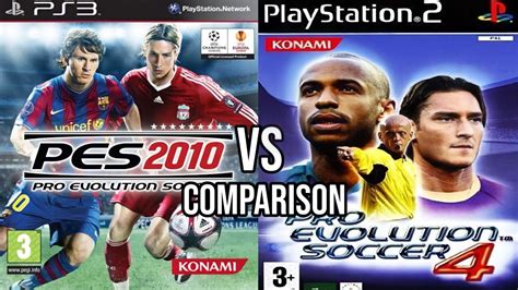 Pes 2010 Ps3 Vs Pes 4 Ps2 Youtube