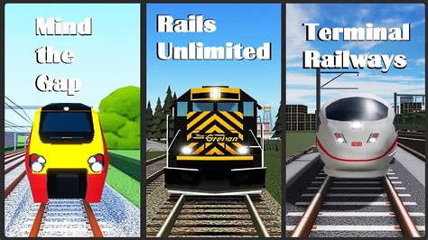 3 Roblox Train Games In 1 Video Youtube