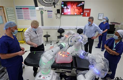 Laparoscopic Surgery By Robotic Arm Successful Operation Made