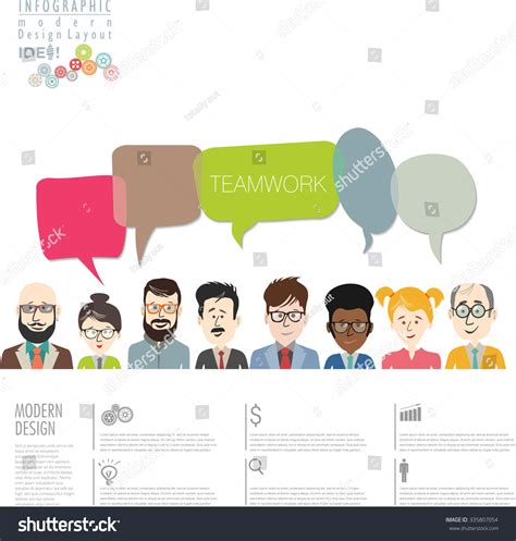 Teamwork Infographic Modern Design Template Stock Vector (Royalty Free) 335807054