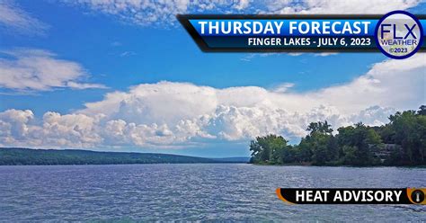 Hot Thursday Followed By A Cold Front Friday Finger Lakes Weather