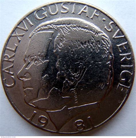 Krona Carl Xvi Gustaf Present Sweden Coin