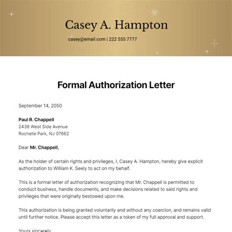 Brand Authorization Letter Template Word Free Infoupdate Org