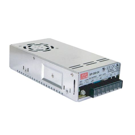 SP 200 5 MEAN WELL AC DC Single Output Enclosed Power Supply With PFC