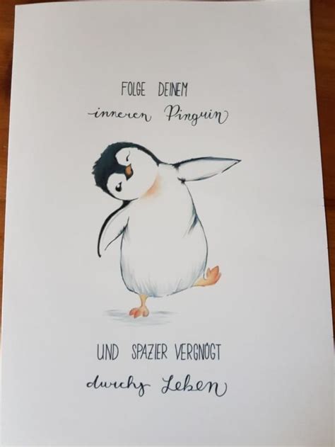 Folge Deinem Inneren Pinguin Gl Ckwunschkarte Geburtstag