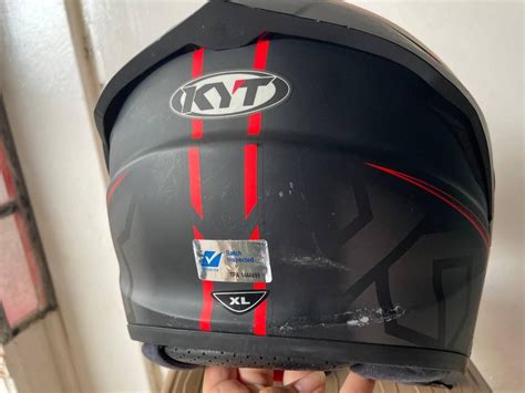 KYT PSB APPROVED NFJ MATTE MOTION RED HELMET Motorcycles Motorcycle